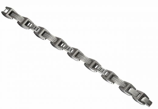 Caseti An74 Stainless Steel and Tungsten Bracelet