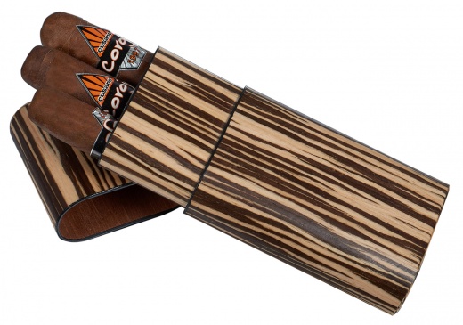 Visol Sawyer Zebrawood Cigar Case