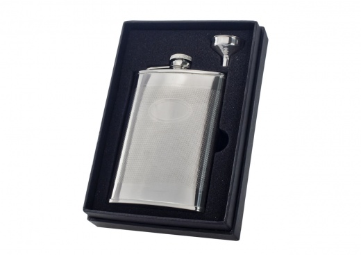 Visol Mark Knit Design Stainless Steel 8Oz Flask Gift Set
