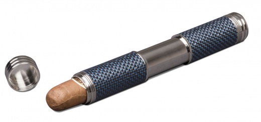 Visol Blue Kevlar Cigar Tube - Luxury Cigar Accessories