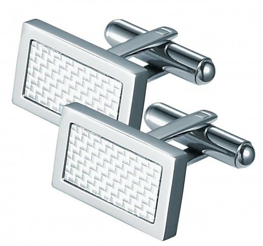 Visol Malcom Rectangular Stainless Steel Cufflinks