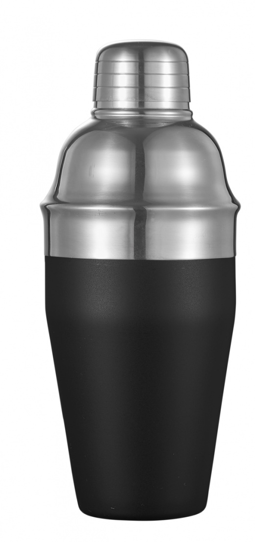 Visol Castillio Matte Black 12 Oz Cocktail Shaker
