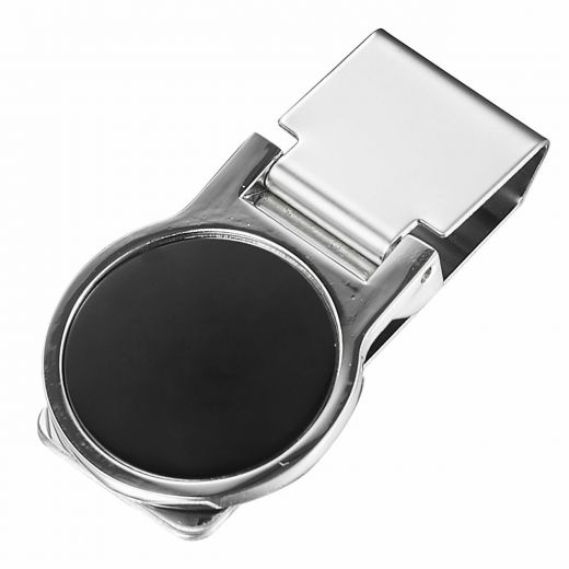 Visol Origin Matte Black Stainless Steel Money Clip