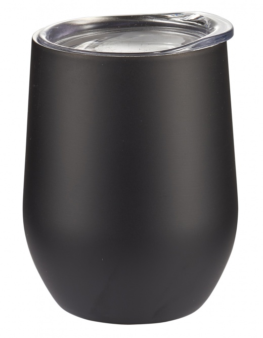 Visol Vino Black Matte Wine Double Wall Insulated Coffee / Wine Mug