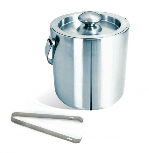 Visol Brushed Stainless Steel Ice Bucket With Tongs
