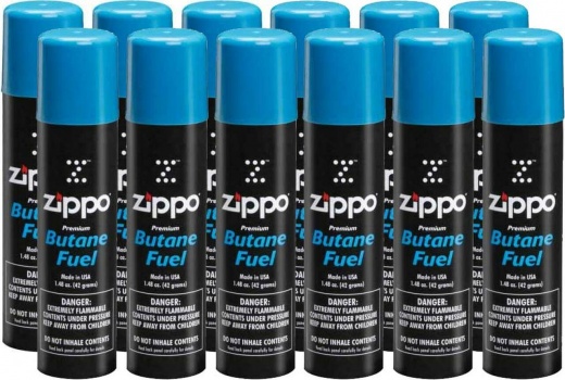 Zippo Butane Fuel 1.48 Oz (12 Pack)
