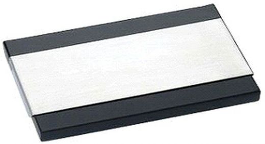 Mars Brushed Finish Black Matte Business Card Case by Visol