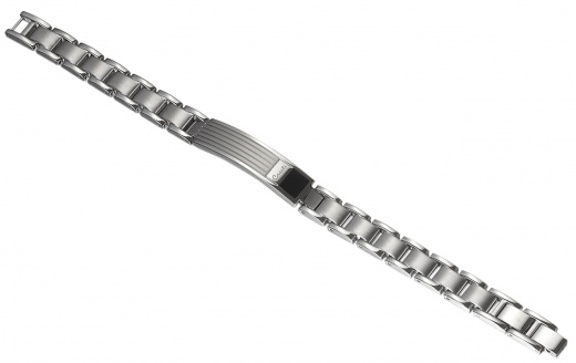 Caseti Clayworth Stainless Steel Black and Gray Bracelet