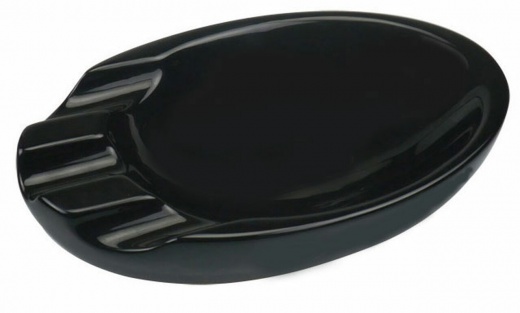 Visol Bradford Black Ceramic Cigar Ashtray for Patio Use