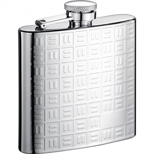 Visol Domino Stainless Steel 6Oz Hip Flask