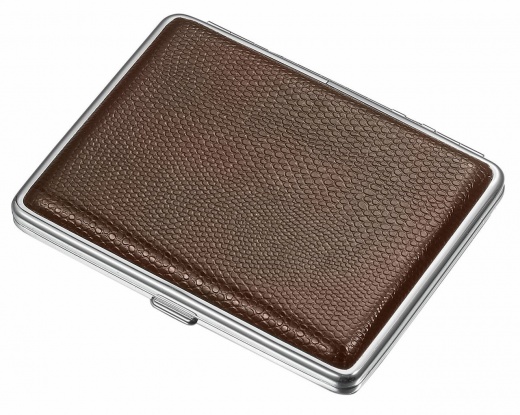 Visol Jack Brown Leather Cigarette Case