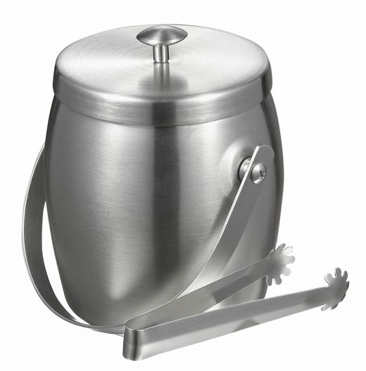 Visol Symon Stainless Steel Double Wall Ice Bucket With Tongs