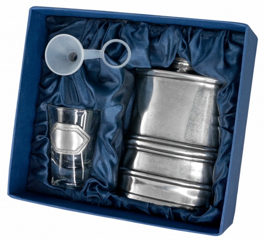 Visol Yorkshire Pewter Flask Gift Set