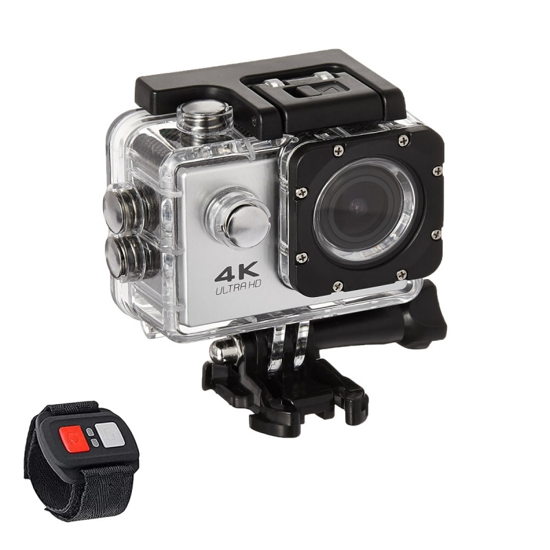 4K Action Pro Waterproof All Digital Uhd Wifi Camera + Rf Remote And Accessories