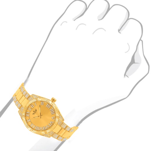 Conspicuous Watch Set - Luxury Timepiece with Crystal Design