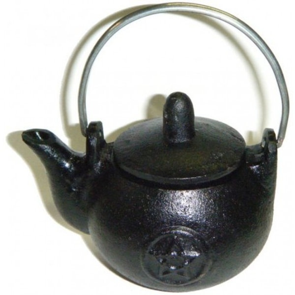 Cast Iron Tea Pot : Pentagram