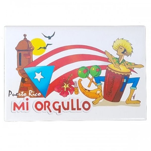 Puerto Rico Metal Magnet Mi Orgullo