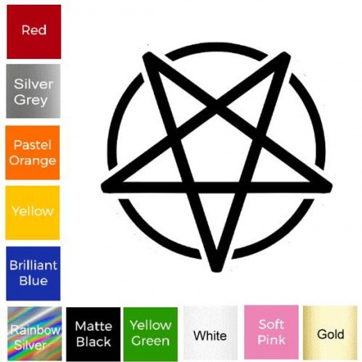 Inverted Pentagram Sticker #8