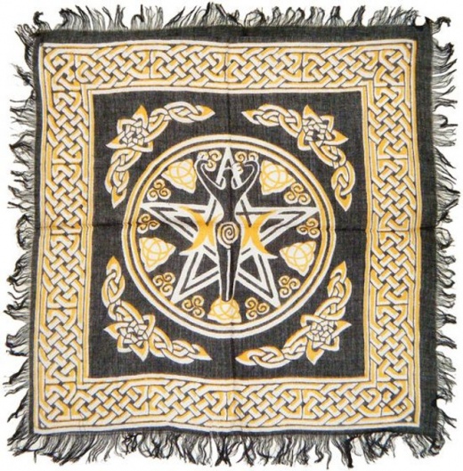 New Pentacle Goddess Altar Cloth 18 X 18 Inches