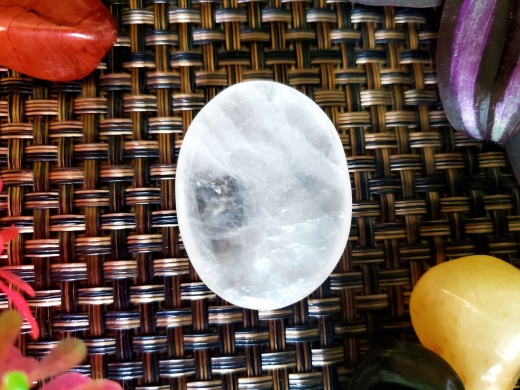 Clear Quartz Oval Worry Stone