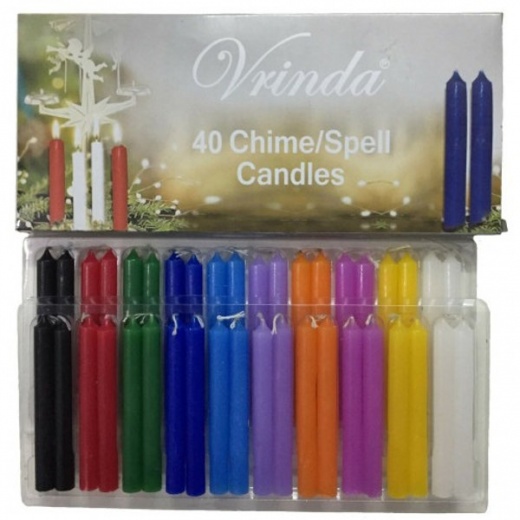 Box of 40 Chime Candles : Assorted - 2 Hours Burn Time