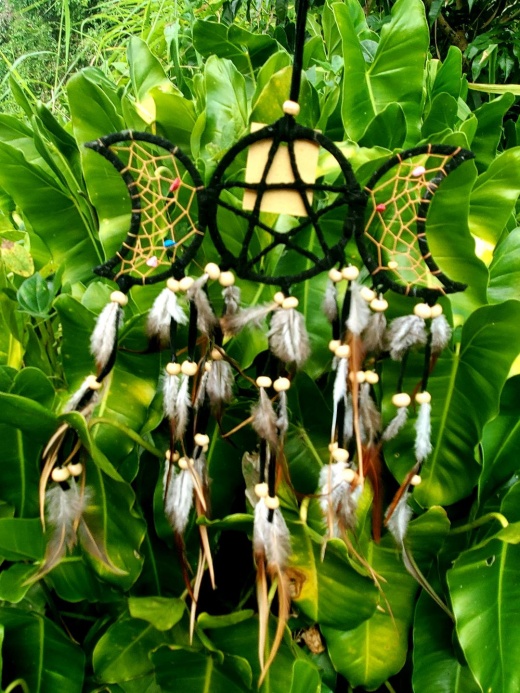 Handmade Dream Catcher Triple Moon