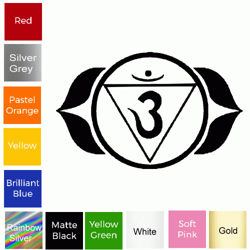 Third Eye Chakra Sticker #17 - Glossy Vinyl Decal for Cars, Laptops, and Windows