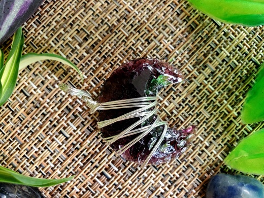 Moon Pendant : Amethyst