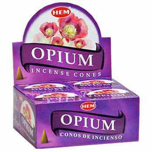 Opium Incense Cones - 12 Boxes with Display
