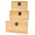 Unfinished Wooden Nesting Boxes, Set Of 3