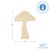 Wood Mushroom Cutout, 12”