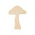 Wood Mushroom Cutout, 6"