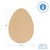 Wood Easter Egg Cutout Medium, 10" X 7.5"