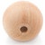 1-1/2" Wood Ball Bead, 1/4" Hole