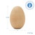 4-1/2" Wooden Egg, Flat Bottoms