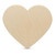 14" Heart Wooden Cutout, 14" X 12-1/2" X 1/4"