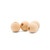 1" Round Wooden Ball Bead, 3/8" Hole
