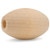 Oval Wood Bead, 1"