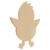 Wood Easter Chick Cutout Large, 12" X 10"