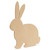 Wood Easter Rabbit Extra Large, 16" X 14"
