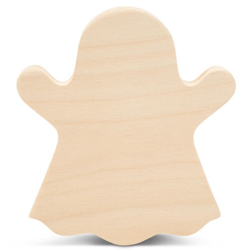 Chunky Ghost Cutout - A Bewitching Baltic Birch Plywood Halloween Decoration