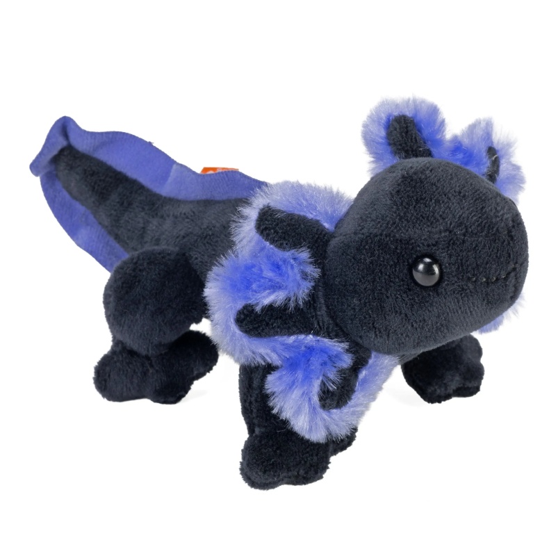 Pocketkins Eco Black Axolotl Stuffed Animal - 5"