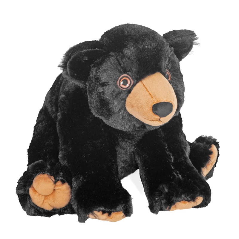 Cuddlekins Eco Black Bear Stuffed Animal - 12"