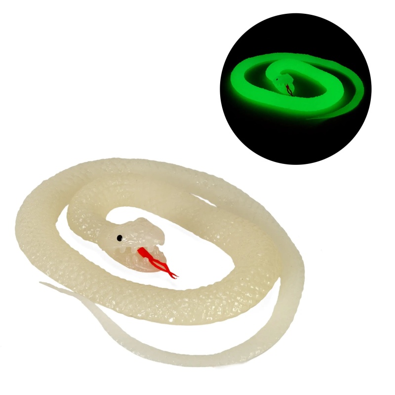 Glow In The Dark Rubber Snake - 27"