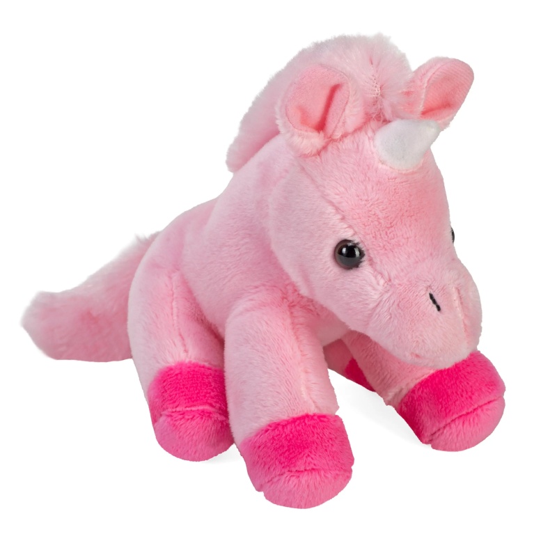 Pocketkins Eco Pink Unicorn Stuffed Animal - 5"