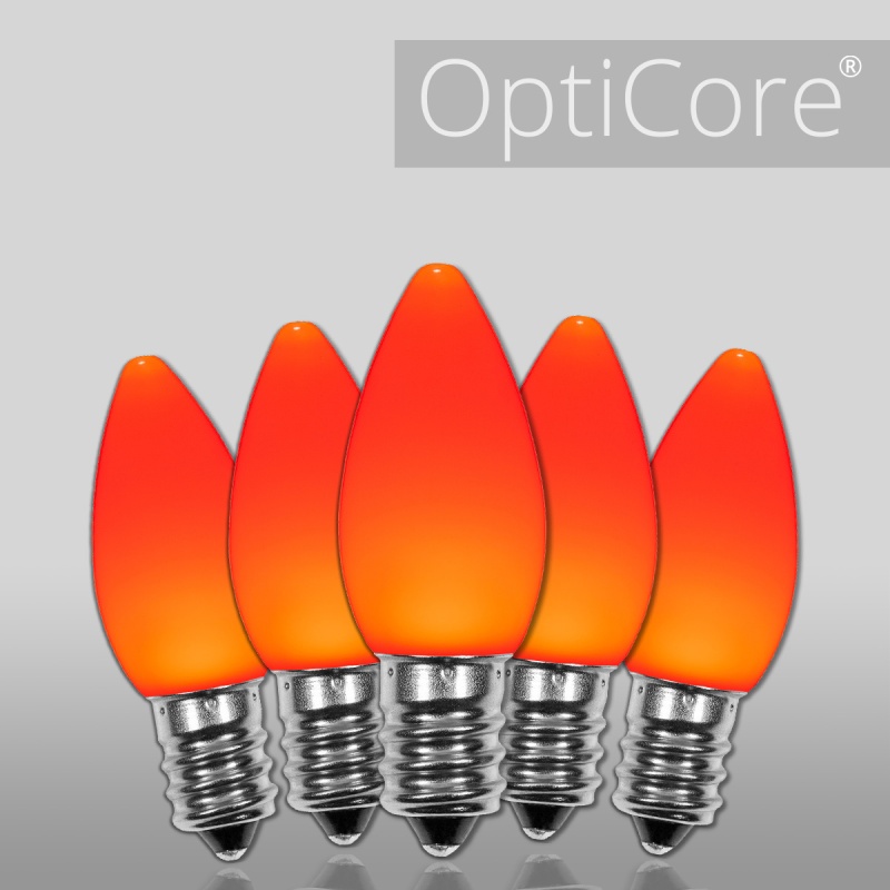C7 Opaque Amber Opticore® Led Bulbs