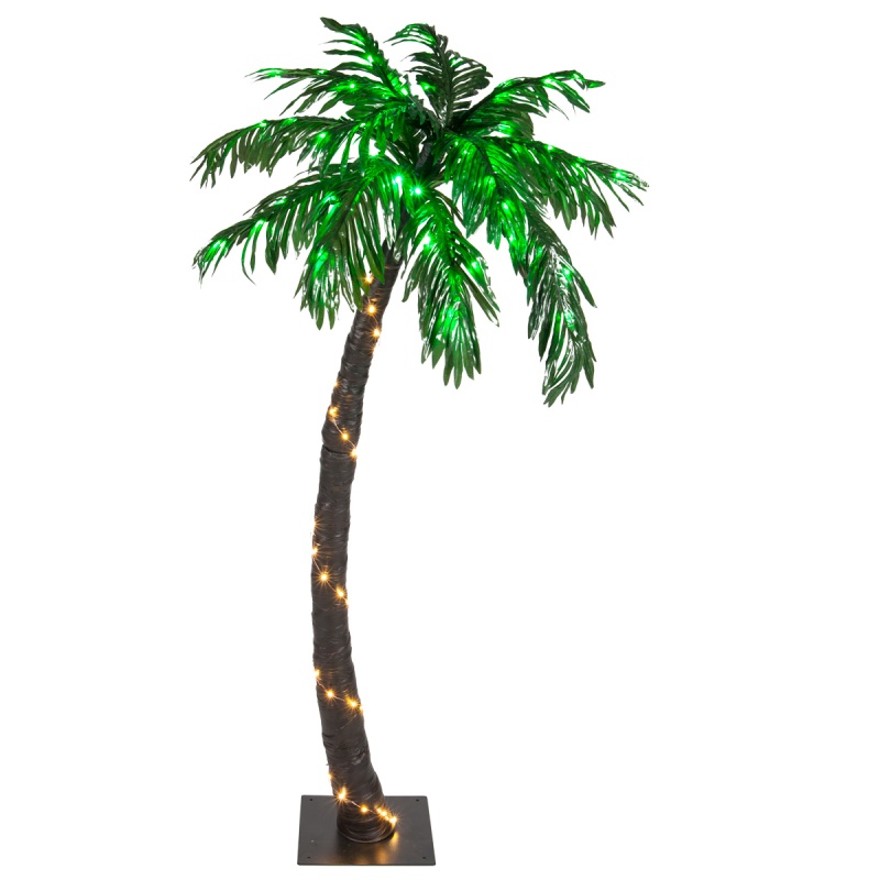 Curved Led Palm Tree