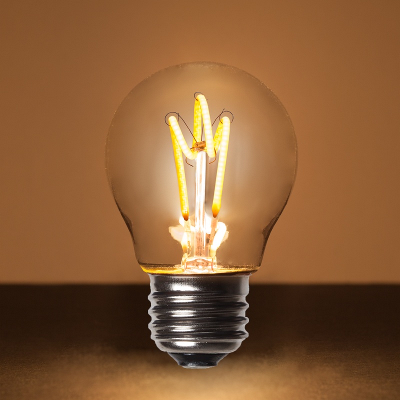 G45 Transparent Glass Warm White Flexfilament Globe LED Edison Bulbs