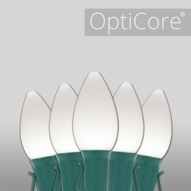 C7 Cool White Smooth Opticore® Commercial Led Christmas Lights