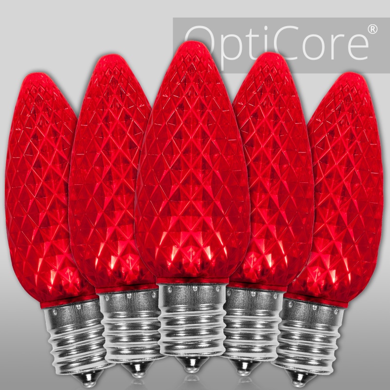 C9 Red Opticore® Led Bulbs